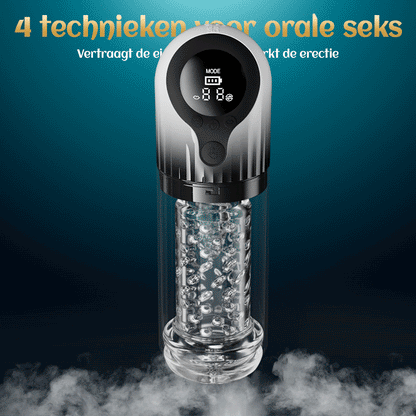 Vortex Male Stroker - 4 krachtige zuigstanden, éénknops boost, eenvoudig te reinigen met gratis glijmiddel