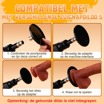 Kai - Handsfree Seksmachine met Telefoonhouder & Zuignapadapter