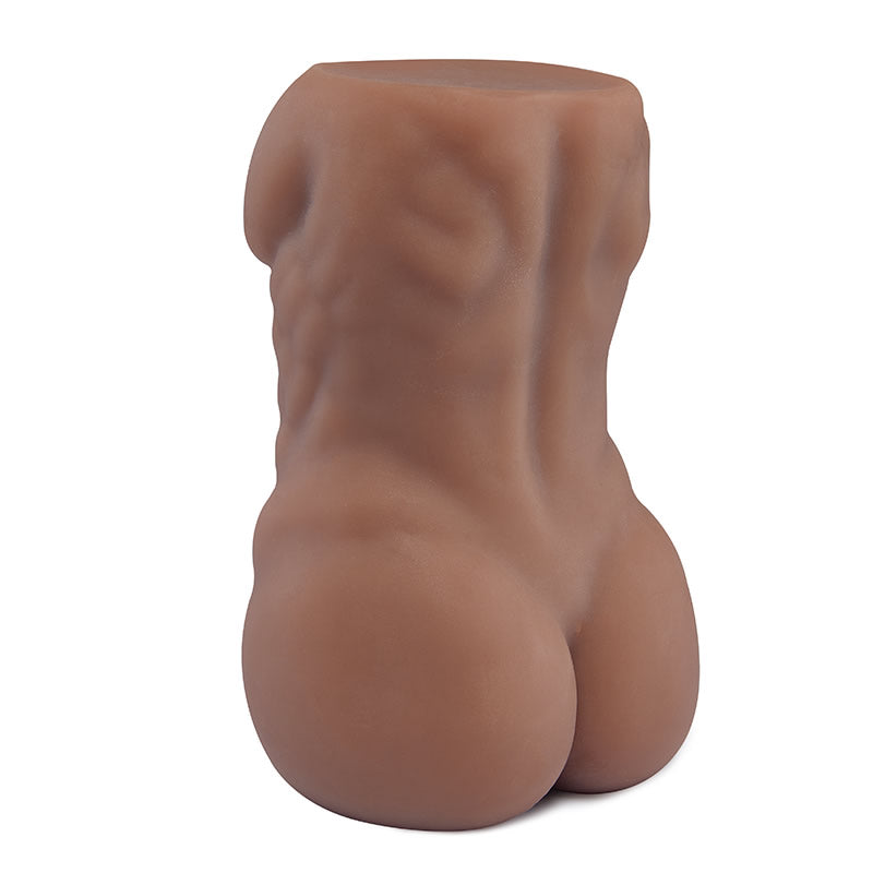 Realistische donkere mannelijke anus simulatiedildo 0,8 kg
