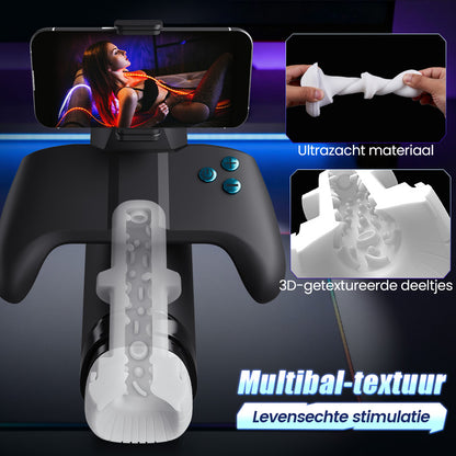 Turbo 10-Modus Explosieve Stroker – Immersief Gamepad-ontwerp met Telefoonhouder