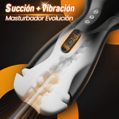 SolaceX - 8 Succion 10 Vibratie One Touch Orgasme Digitaal Vacuüm Masturbator