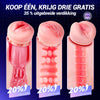 【Flitsverkoop: 30% KORTING】Daphne - Penis Pomp met 3 verwisselbare sleeves, Pocket Pussy, 9 Zuig- & 9 Vibratiemodi, Mannelijke Masturbator