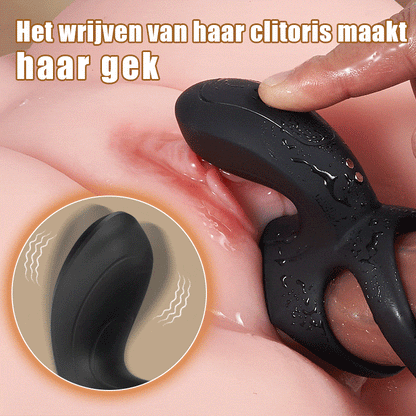 Maxwell 9 Trilstand Vibratie Koppel Vibrator Penisring voor Perineum C-Spot G-Spot Stimulatie
