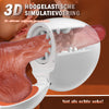 Explorer-Innovative Pleasure Elektrische Masturbator met dubbele ingang Massage van testikel + Orgasme van schaamlippen