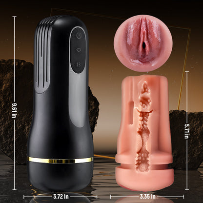 5 Zuigen 10 Vibrerende Gesimuleerde Vagina Ingang Mannelijke Masturbatie Cups