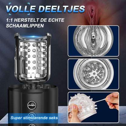 POIONIRE 3 in 1 Cup Masturbator Orale Seks