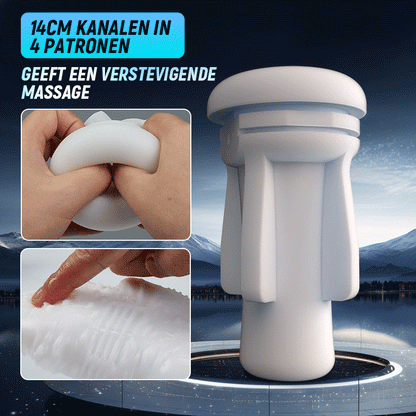 Getijden-Zelfsmerende 8 Intrekbare 8 Zuigende Handheld Masturbator voor Mannen