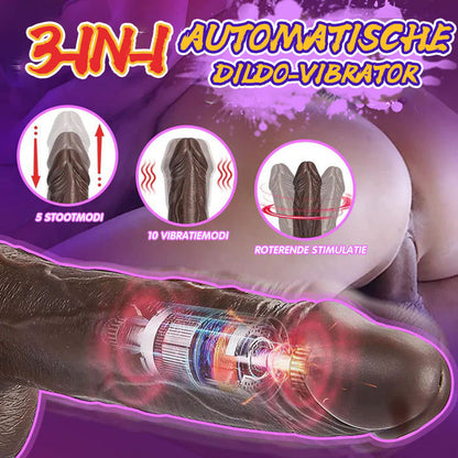 Big Black Realistische Dildo 3 IN 1 Afstandsbediening 18CM