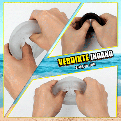 【HOT】IPX7 Waterdichte vacuümpomp, 7 standen, oplaadbaar, met 2 siliconen ringen.
