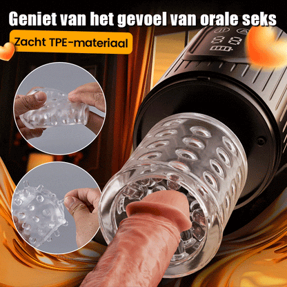 【Proef iets nieuws】Aisia-4 Zuig 5 Stuwende Roterende 3 in 1 Orale Seks Stroker