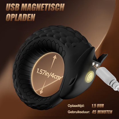 Dragon Thunder – 10 standen vibrerende penisring, langdurig siliconen speelgoed