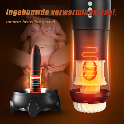 【Gratis verzending】Raketvliegtuigbeker, 3-frequentierotatie, 5-frequentietrilling + telescopisch, verwarmd
