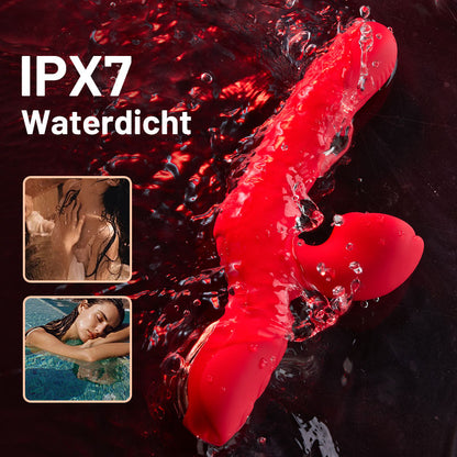 Acmejoy - 7 Vibrator G -platig stimulerend met roze clitoris die duwt
