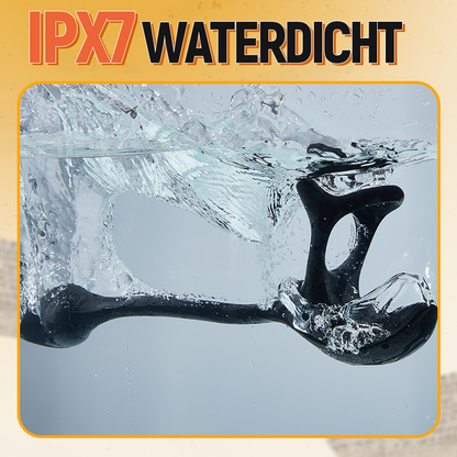 Anaalplug bolvormige vibrerende stimulator met penisringen