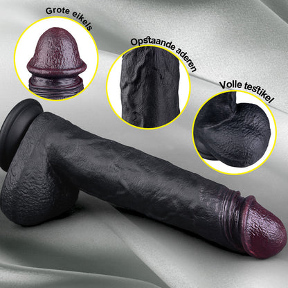 Maurice Grote Stotende Vibrerende Verwarmende Bruine Dildo Voor Mannen Vrouwen