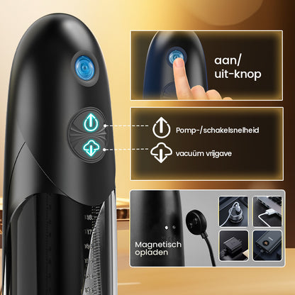 WaterSamurai - Vacuümzuiging met Super Waterdichte Penis Erectie