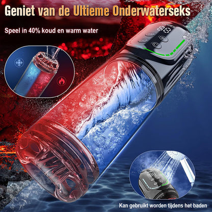 Cinder – Stotende, roterende, zuigende, vibrerende en likkende blowjob-stroker