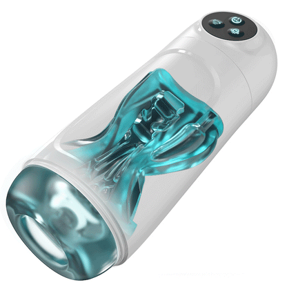 Skyline - 10 Zuigvibraties, Activering Met één knop, App-gestuurde Multi-puntsmassage, Mannelijke Masturbator