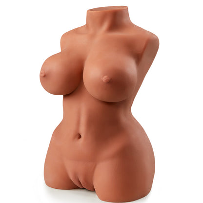 Chocolade Gekleurde Sekspop Masturbator Anus Vagina Masturbators 4.85KG Aivrobta