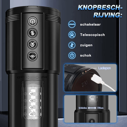 POIONIRE 3 in 1 Cup Masturbator Orale Seks