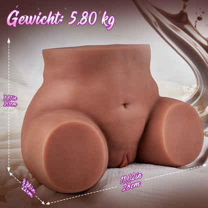 Paola - Verleidelijke 2-in-1 Love Doll met 5 Zuigmodi & 10 Trillingsstanden Automatische Verwarmingsfunctie Realistisch Huidgevoel