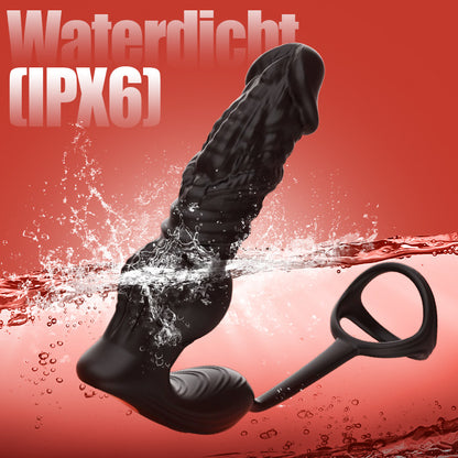 Upgrade snel stotende 6-in-1 prostaatmassager met afstandsbediening en APP