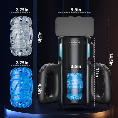 【Gratis verzending】LETEN 10 Krachtige motormasturbator met hoge snelheid en telefoonhouder