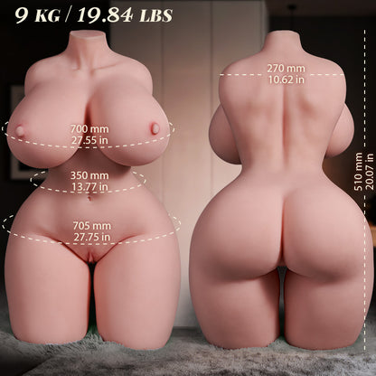 Lana - Waterdruppelborsten × heupgodin × lineaire liefdespop met echt vest