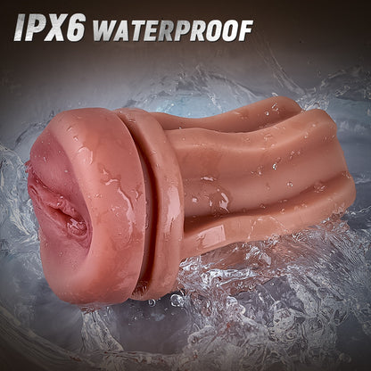 5 Zuigen 10 Vibrerende Gesimuleerde Vagina Ingang Mannelijke Masturbatie Cups