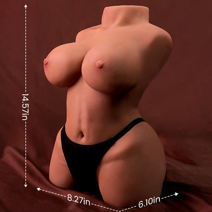 Chocolade Gekleurde Sekspop Masturbator Anus Vagina Masturbators 4.85KG Aivrobta