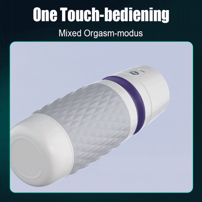 【Inclusief gratis smering】NOVA-Mechanische Mate 3 Zuigen 4 Vibreren APP Gestuurde Mannelijke Masturbator
