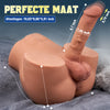 Stuwende vibrerende dildo realistische kont 10,12 lbs bruin