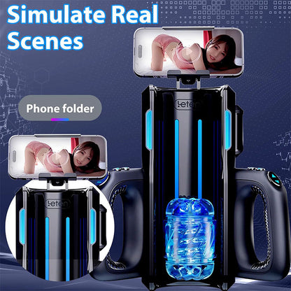 【Gratis verzending】LETEN 10 Krachtige motormasturbator met hoge snelheid en telefoonhouder