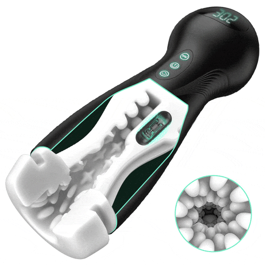 Evolution-8 Succion 10 Vibratie One Touch Orgasme Digitaal Vacuüm Masturbator