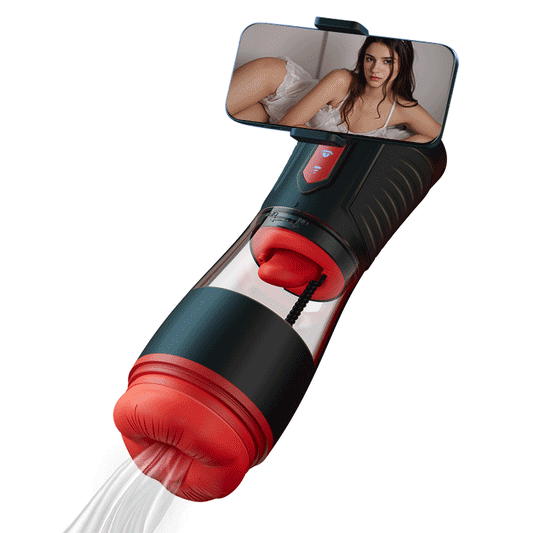 【Verzending op 20 augustus】Kiss Mark -9 vibrerende, 9 zuigende, 9 roterende, hoorbare mannelijke masturbators met co