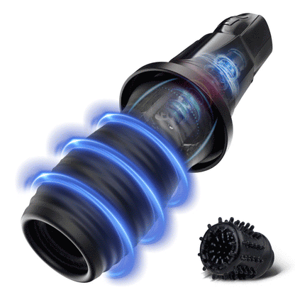 【NEU Upgrade】ORKAAN 2.0 Masturbator Cup 7 Roterende 10 Vibraties 360° Gewikkelde