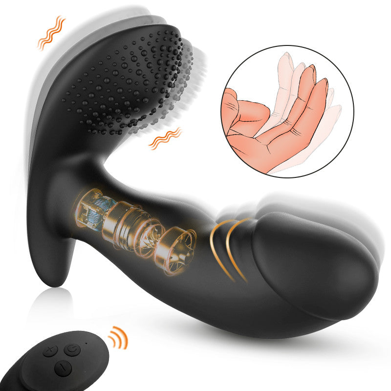 3 IN 1 Prostaat Massager 10 Vibraties met Rollende Ballen