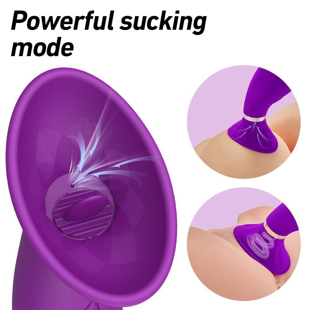 Clitorale Zuigende Tong Likkende Vibrator