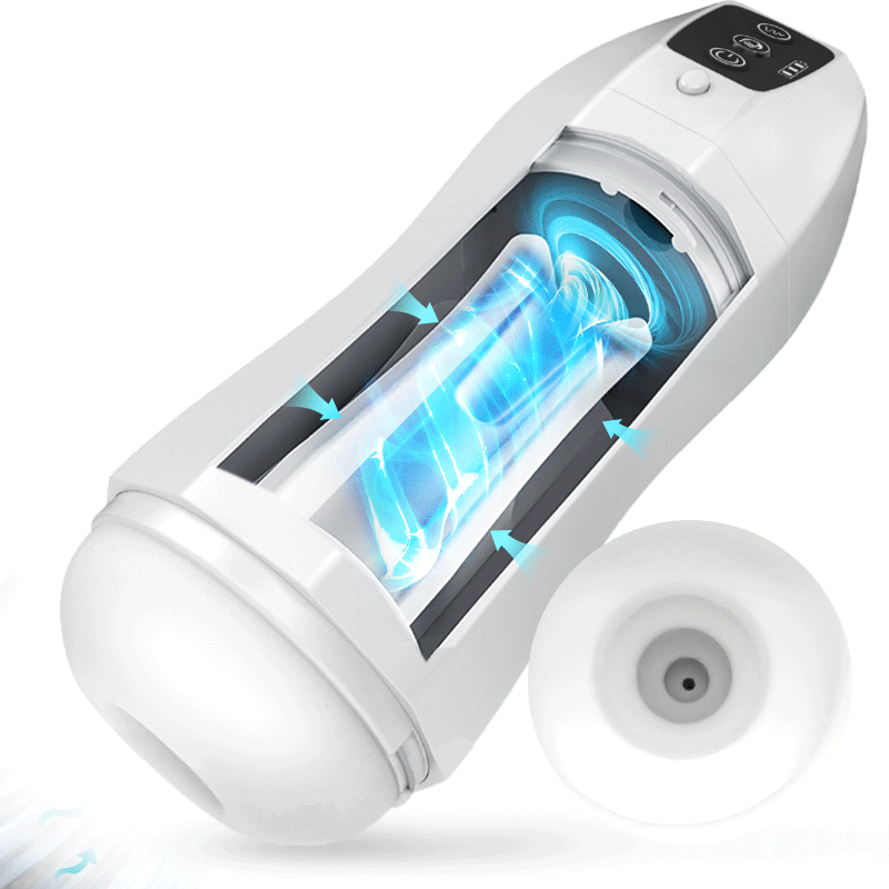 3 IN 1 Automasche Masturbator Cup 3 Zuig Modus 4 Vibrationsmodus Moruioy
