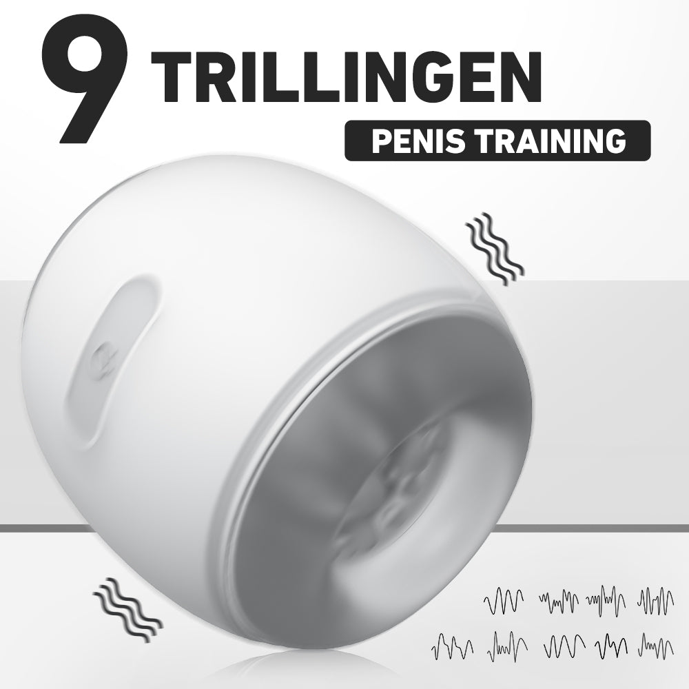 Masturbatie Cup 9 Frequentie Trillingen Meerdere Scènes Draagbaar
