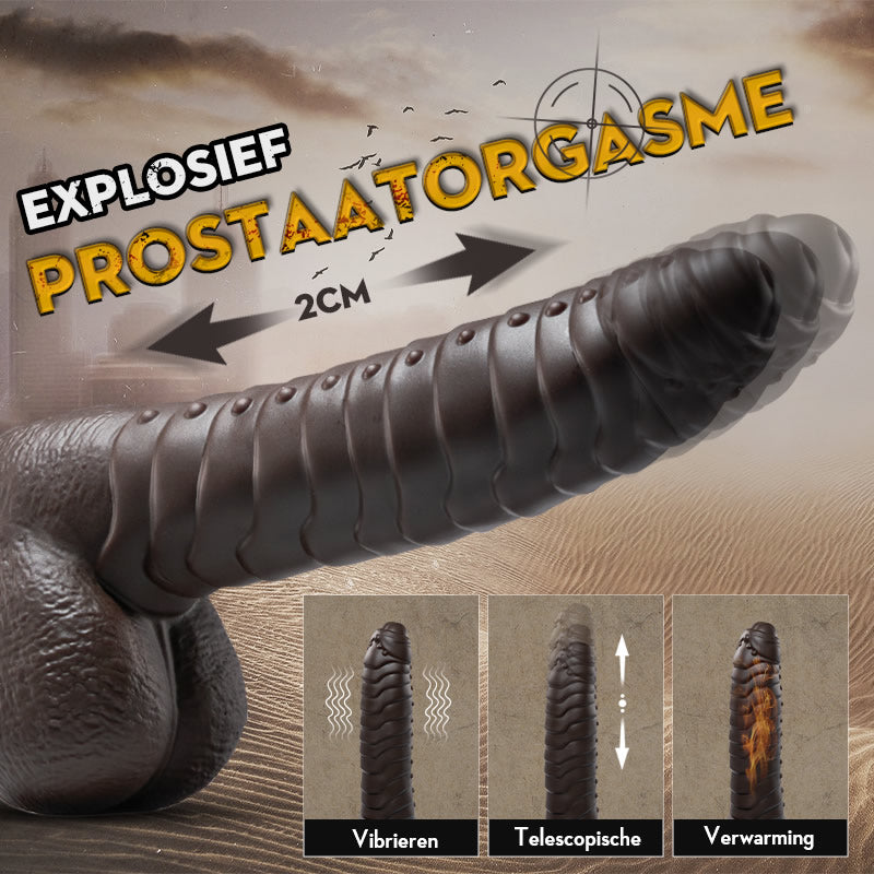 PANGOLIN 3 IN 1 Realistischer Dildo 24CM-Bruin