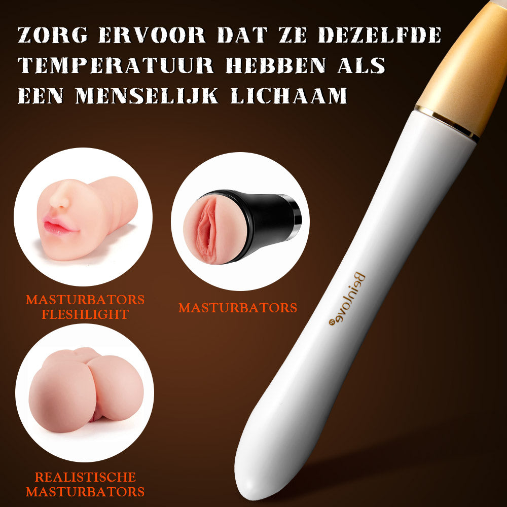 Verwarmingselementen om je kopje, masturbator en andere seksspeeltjes te verwarmen