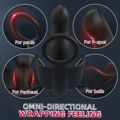 JOKER 10 Vibrerende Prostaat Vibrator Met Cockring