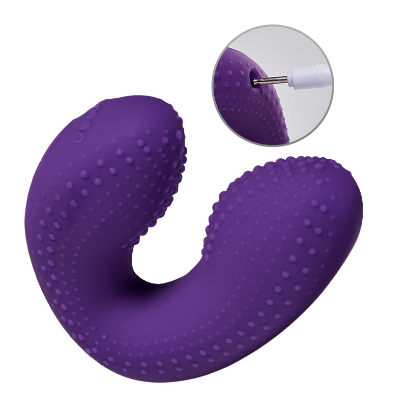 10 Vibration Single Couple Vibrator G-Spot Stimulator Purple
