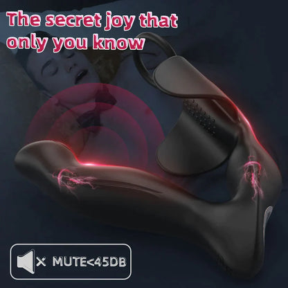 JOKER 10 Vibrerende Prostaat Vibrator Met Cockring