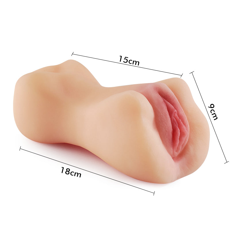 Realistische Pocket Pussy Vulva Clitoris Zachte Masturbator