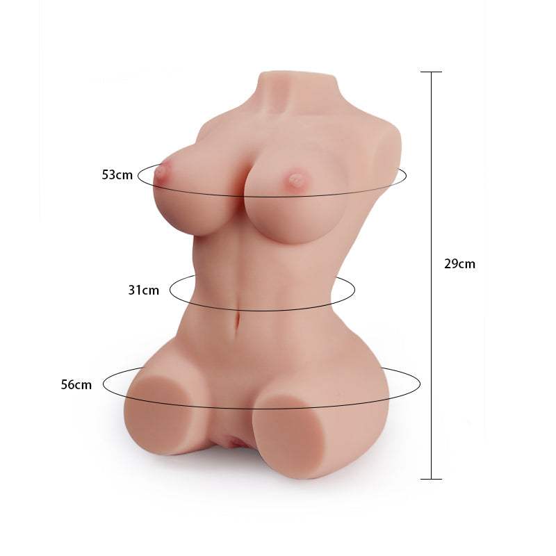 【MiKO】Liefdespop van 3,6 kg Realistische Masturbator met 3D-Vagina en Anus