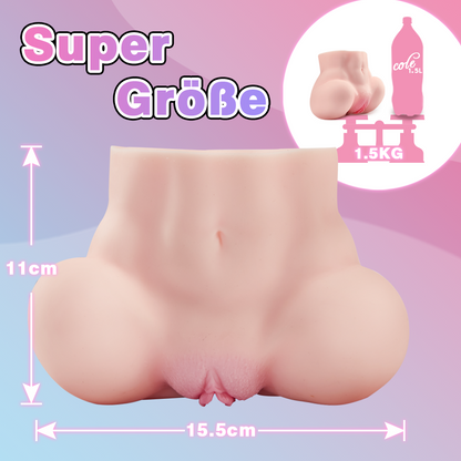 【Ygritte】1.5 kg Realistische Sekspop met Dubbele Schaamlippen en Super Echte Clitoris