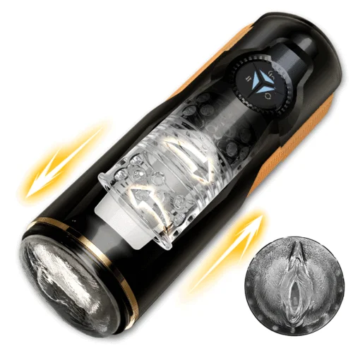 DYLAN Vulva Mouth 5 Thrusting Rotating 2 in 1 Automatische Masturbatie Cup