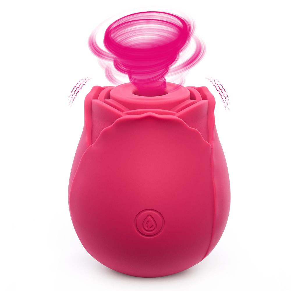 Orale Seks Rose Vibrator Clitoris Stimulatie 7 Zuigstanden